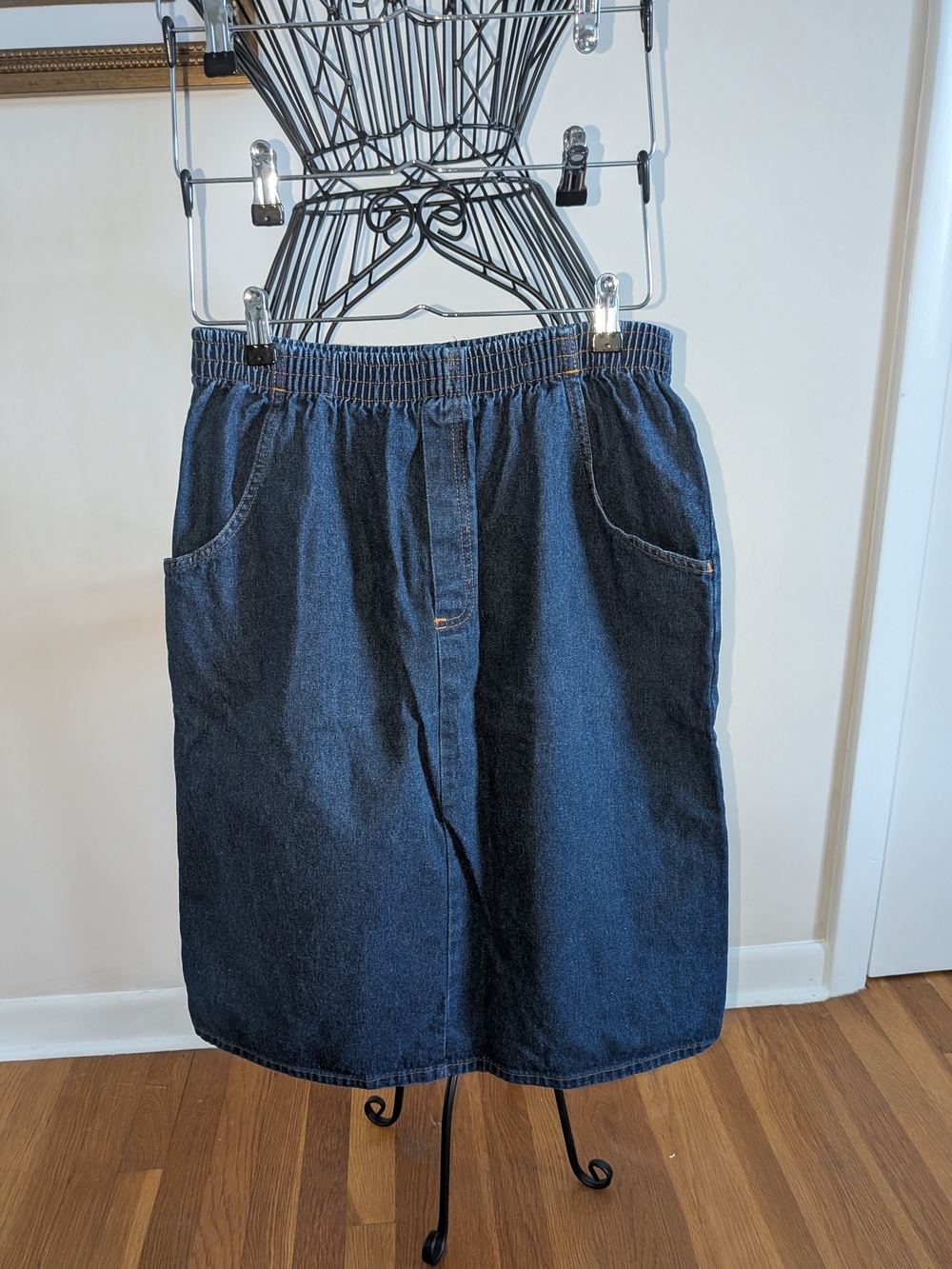Cabin Creek 100% Cotton Denim Skirt Size 14